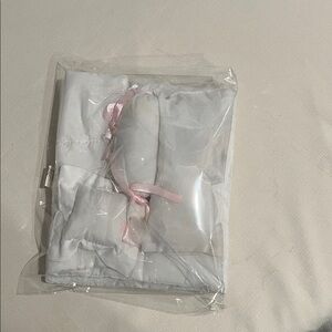 White Quilted Bedding Set for large Dolls